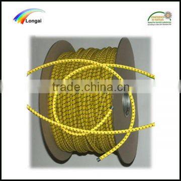 2016 hotsale yellow braided 5mm coiled elastic cord belt