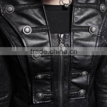 Y-366 Fashion Punk Rave New Women Long Coat Model photo-5