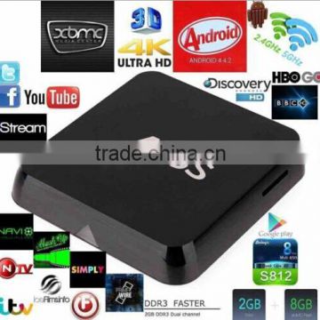 UltraHD 4k2k OTT Box M8S Android 4.4 Quad Core Android Smart TV Box KODI XBMC