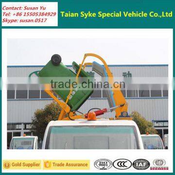 Pure Small Electric Garbage Truck With Trash Can photo-4