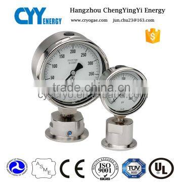 precisely steel case pressure gauge