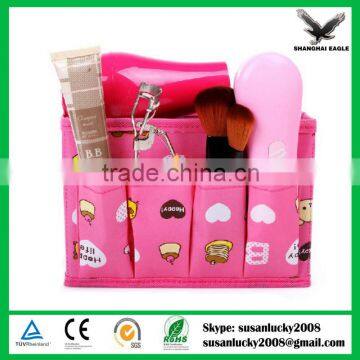 Multi-Function Non-woven Fabric Folding Make Up Cosmetic Storage Bag Box