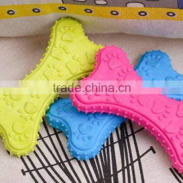 Cookie Shaped Rubber Squeaky Pet Dog Chew Toy