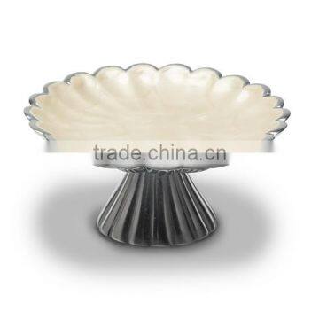 Cake Stand, Silver Cake Holder, Metal cake stand
