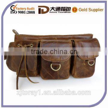 2015 High Quality Wholesale Small Men Leather Belt Pouch