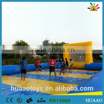 2015 hot sale water inflatable football pitch