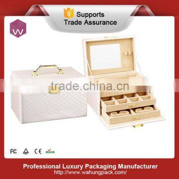 Custom leather expensive jewelry boxes