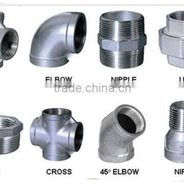 Male Thread Cross Four Way Tee Pipe Fitting For Pipe Coupling