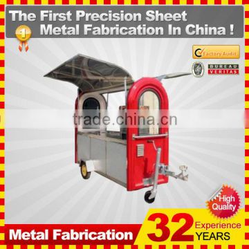 customized made metal street mobile ice cream cart for sale