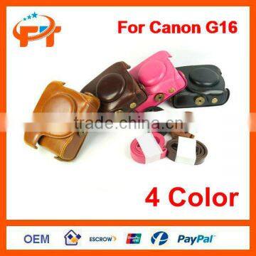 New Pu leather camera bag for Canon Powershot G16