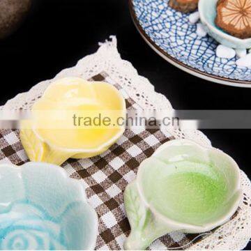 Rose Shape Ceramic Small Dishes HY167402 photo-3