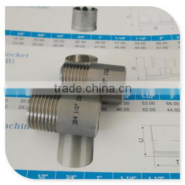 Schedule 40 304/L Weld Nipple One Side Male Thread