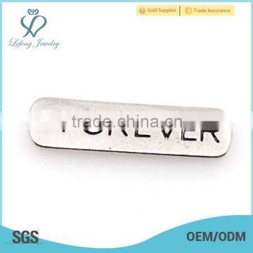 Wholesale zinc alloy silver letter pendant charm jewelry 2015