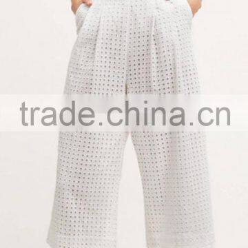 White off Shoulder Hollow Out Stylish Womens Jumpsuit photo-2