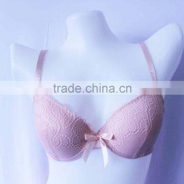 New style fancy bra with bow latest fashion sexy bra