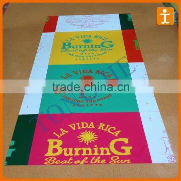 vivid color fabric banner