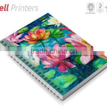 Modern art premium edition printed spiral bound notebook from India