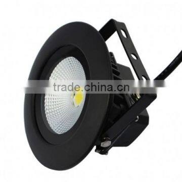 LED 10W IP65 Integrated Round Warm White Black Outdoor Led Flood Light photo-2