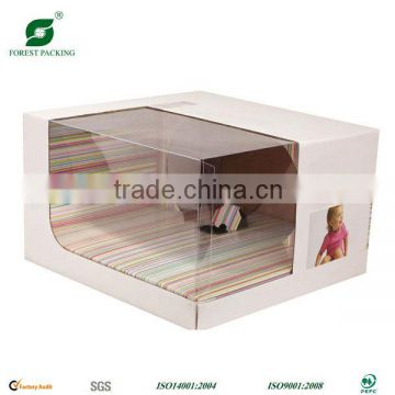 WHITE CARDBOARD PACKAGING BOXES WITH WINDOW