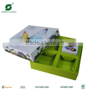 FOUR CAKE SET UP GIFT PACKAGING BOX WITH TOP AND BOTTOM