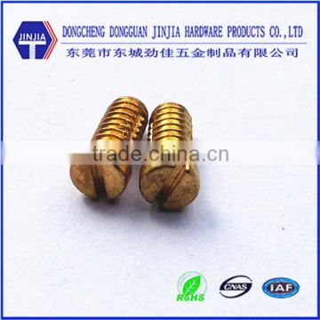 asme 5#-32*8 slotted metric machine brass cutting screws