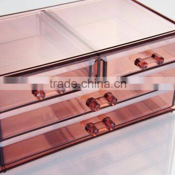 Plastic Make up Tray / Lipstick Storage Clear Cosmetic Organizer photo-3