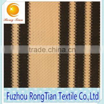 High Quality Polyester Black and Yellow Two Colored Stripe Fabric photo-3