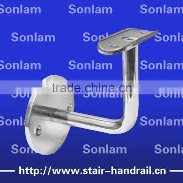 top mounted flexible square handrail bracket for baluster