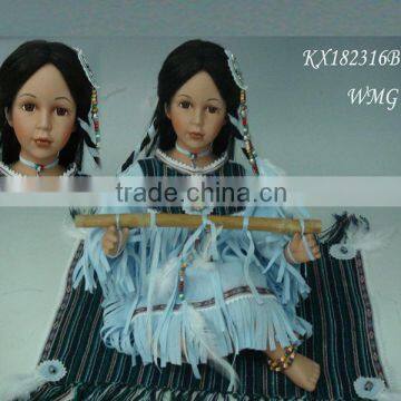 High Quality 18inch DIY Ceramic Bank Porcelain Indian traditional Doll