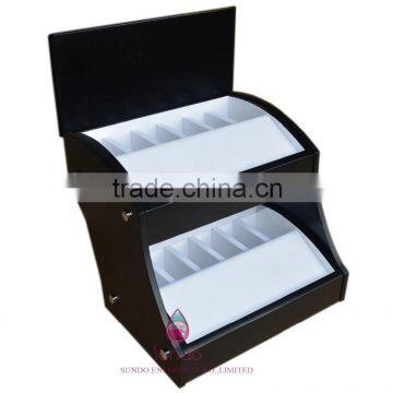 promotion belts display stand with varnish