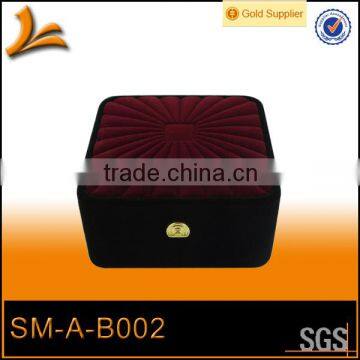 Hot sale any color is available velvet box , high quality 90*90*45mm velvet box