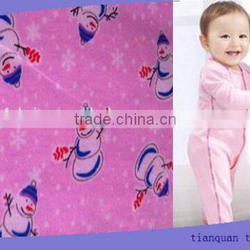 Cotton flannel pigment or mens pajamas fabric