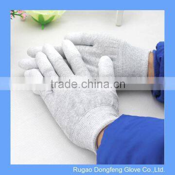 Carbon Fiber Finger Fit ESD Gloves for Cleanroom Safety and Antistatic Protection Use photo-3