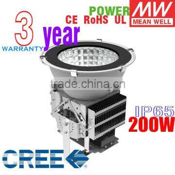 [HOT]High power Outdoor CREE floodlight led 200W, Meanweel power supply