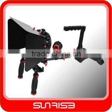 SUNRISE Camera Shoulder Stabilizer DSLR Rigs + Matte Box For Canon