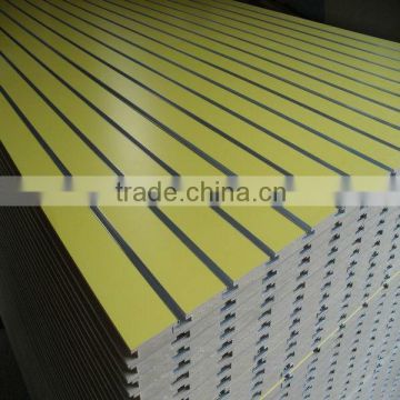 colored melamine mdf slotted panels