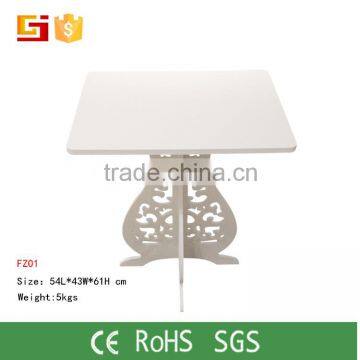 Wholesale Price Furniture of White Hollow Out Small Tea Table photo-4