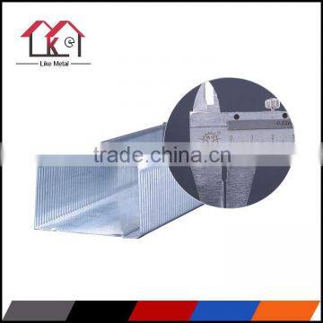 Galvanized drywall light steel frame/manufacturer drywall partition C U profile