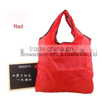 Foldable polyester tote shopping bag