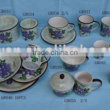 ceramic handpainted houseware