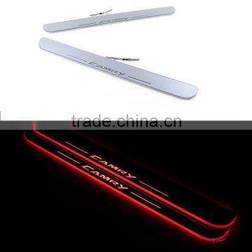 Car LED Flash Door Sills Moving Scuff Plate Light Panel For European Camry 2015