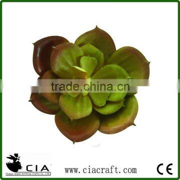 Plastic Small Artificial Green Echeveria Succulent Branch for Sale