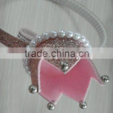 Princess plastic glitter powder hair band for kids