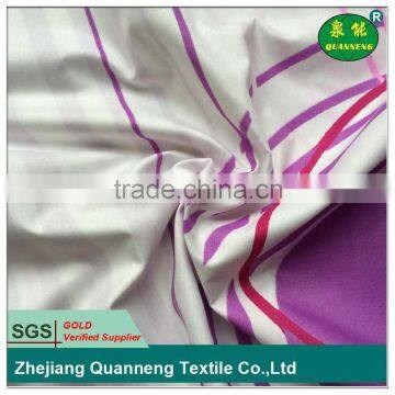 Soft handfeel pigment print bed sheet material