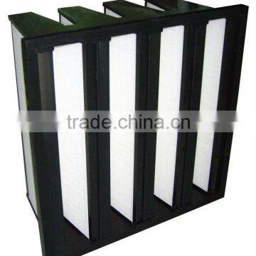 V-bank Mini-pleat HEPA Filter For HVAC