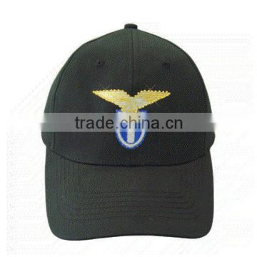 novelty embroidery led fiber optic flashing golf cap with embroidered logo