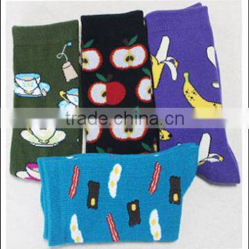 Creative Cartoon Daily Food Sushi Fruit Crew Socks