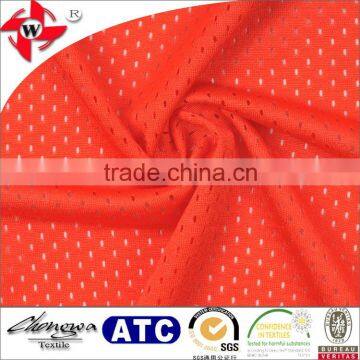 shiny polyester tear- resistant small hole mesh fabric for shoes bags