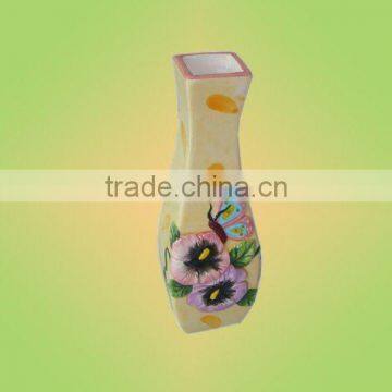 ceramic spring flowers in vase modern painting