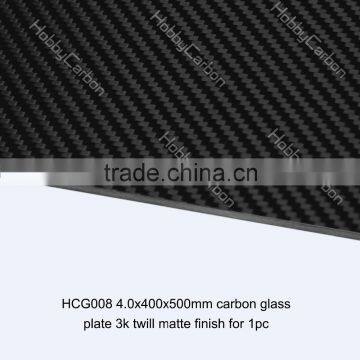 4mm 3K Twill Matte Full Carbon Fiber Epoxy Plate, Carbon Fiber CNC Cutting Parts for Drone